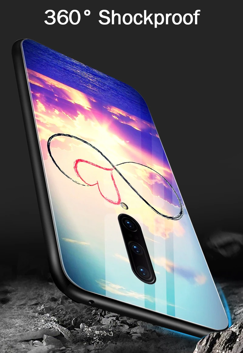 Чехол из закаленного стекла для Samsung Galaxy S8 S9 S10 Plus, чехол для телефона OnePlus 3 3T 5 5T 6 6T 7 7 Pro, ударопрочный жесткий чехол из ТПУ