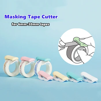 

Mini Masking Tape Cutter, Portable Sized Color Dispenser for 6-30mm Paper Washi Tapes Adhesive Stickers Journal tool F595