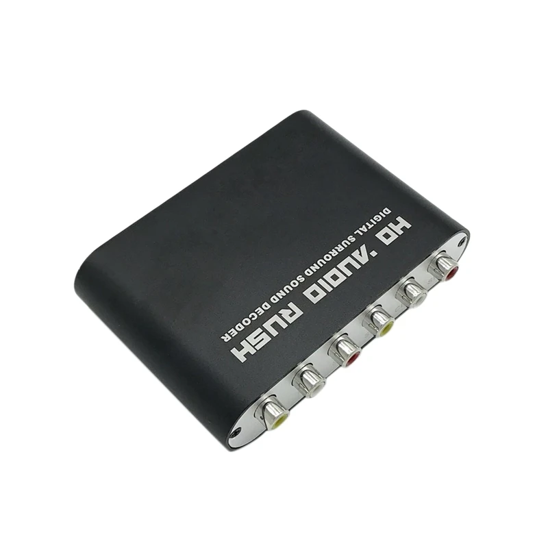 3,5 AUX коаксиальный цифро-аналоговый преобразователь 6 RCA HD аудио Раш 5,1 декодер