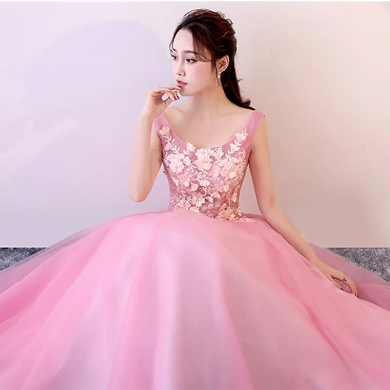 Vestidos Quinceanera 15 Anos бальные Платья пышные платья новое платье для выпускного вечера с аппликацией для вечерние платья с v-образным вырезом Vestido 0002
