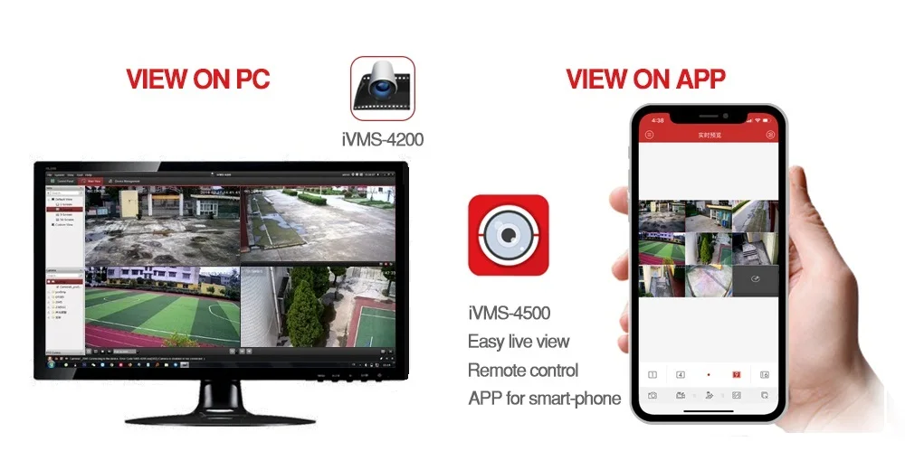 1080P 8 каналы наблюдения Hikvision Наборы с 4*2 Мп 4 в 1 HD Камера безопасности Ночное Видение видеонаблюдения Системы Наборы