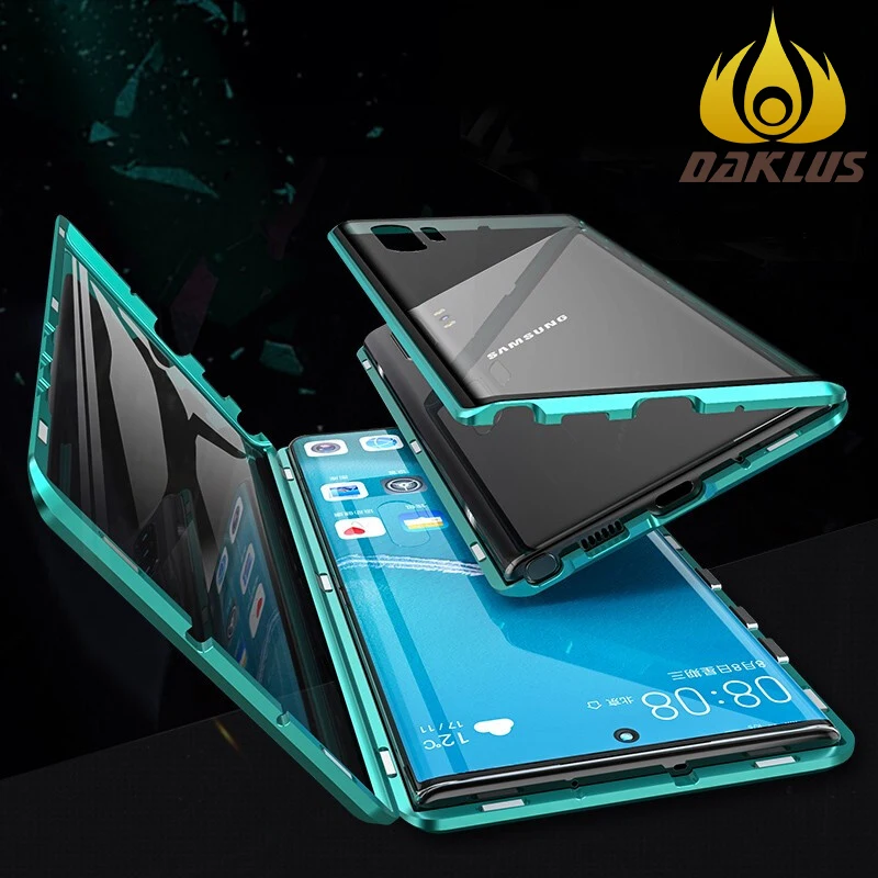 Роскошные двухсторонние чехлы из закаленного стекла для Samsung Galaxy Note 10