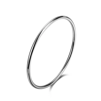 

11g s925 sterling silver bracelet personality charm temperament ladies smooth simple hand jewelry