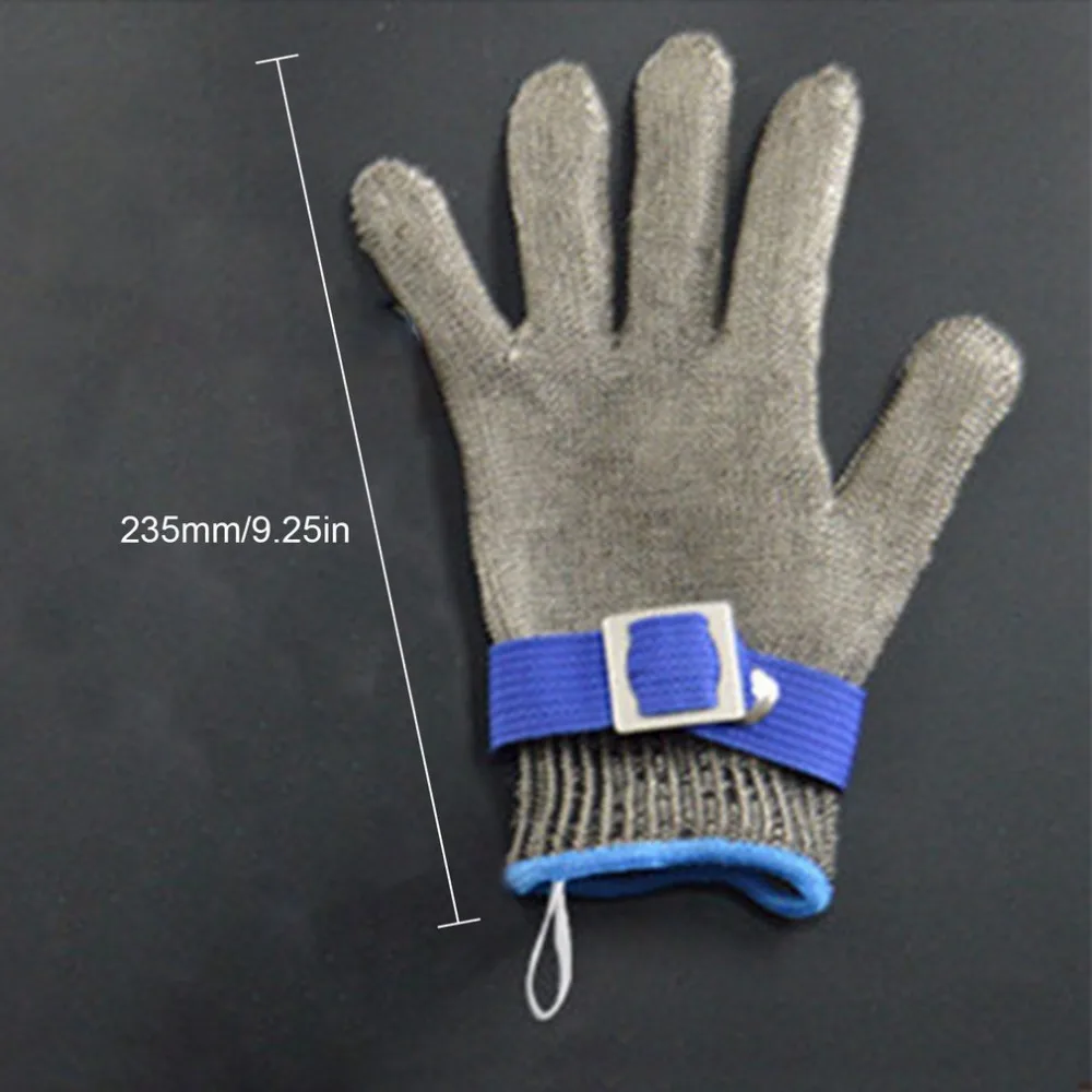 Level 5 Protection Anti-cut Gloves Safety Cut Proof Stab Resistant Stainless Steel Wire Metal Mesh Butcher Safety Work Gloves