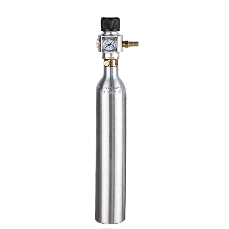 Soda емкость для бутылок цилиндр с CO2 зарядное устройство комплект, 2200psi 15MPA Высокая сжатая бутылка и TR21* 4 клапан мини Регулятор пива Kegerator