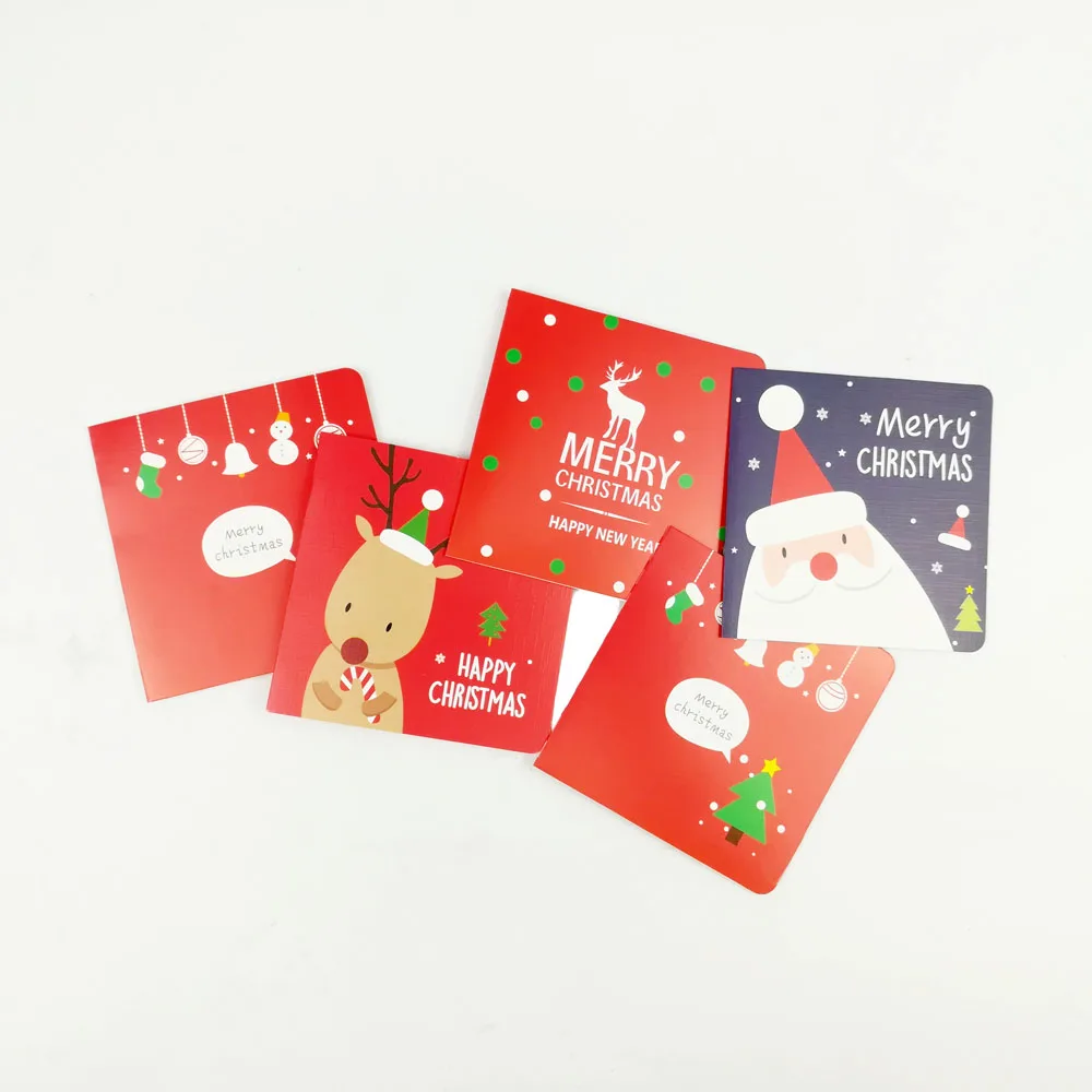 DIY Felt Christmas Tree Ornaments Bedroom Kids Christmas Puzzle Craft Kits New Year Xmas Christmas Gift Kids Christmas Party - Цвет: 20pcs Xmas card