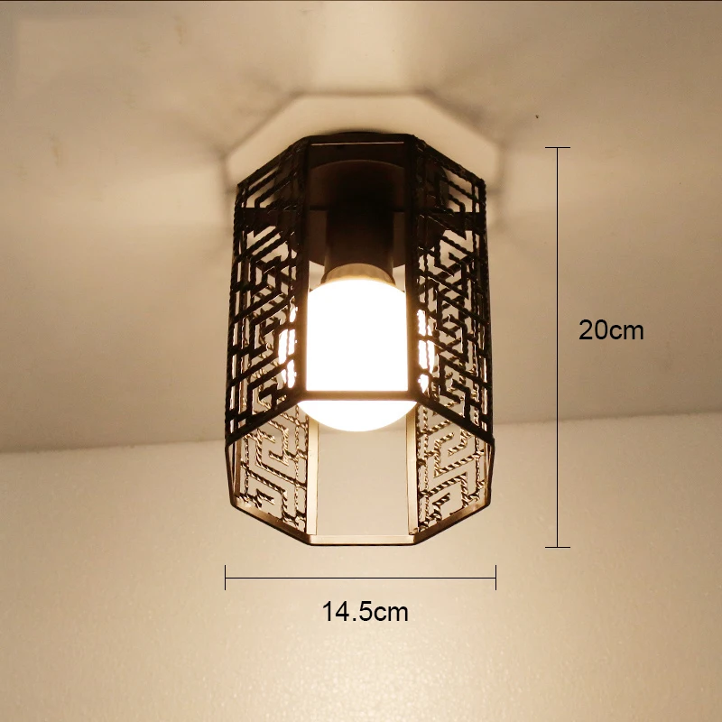 5 no bulb Светодиодный потолочный светильник современный плафон Домашнее освещение гостиная винтажная лампа с нитью накаливания по форме напоминающей клетку потолочный светильник Lampara Techo подвесной светильник светодиодный - Цвет корпуса: 5 no bulb