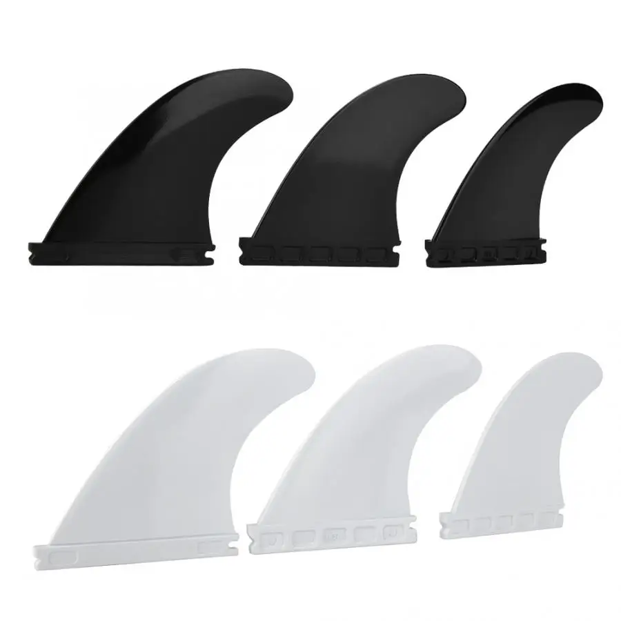 3PCS Surfboard Fins Surfing Tri Fin Thruster Set Nylon Plastic Surfboard Fins G5 Surfing Surfboard Accessories
