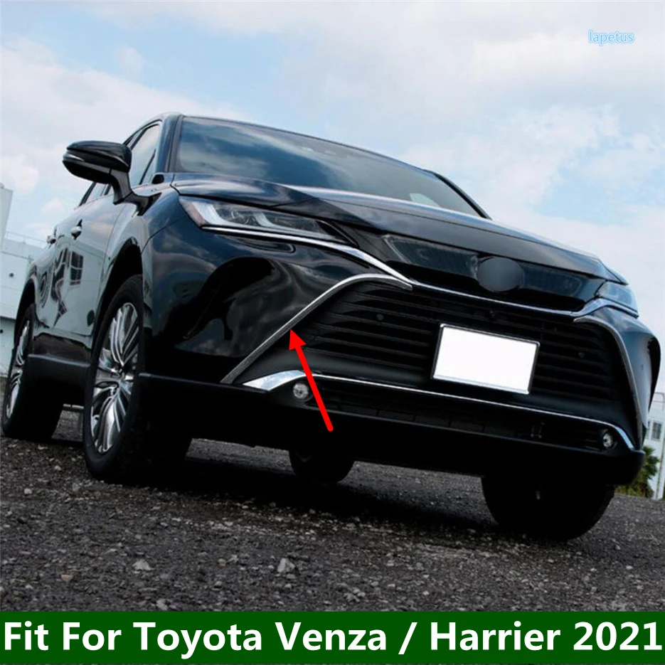 

Chrome Front Center Mesh Grill Grille Cover Decorative Strips Trim Exterior Refit Kit For Toyota Venza / Harrier 2021 - 2023