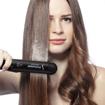 

Ceramic Hair Straightener for Hair Style Professional Steam Hair Straightener Flat Iron Hair Straightener Brush Salon Steam