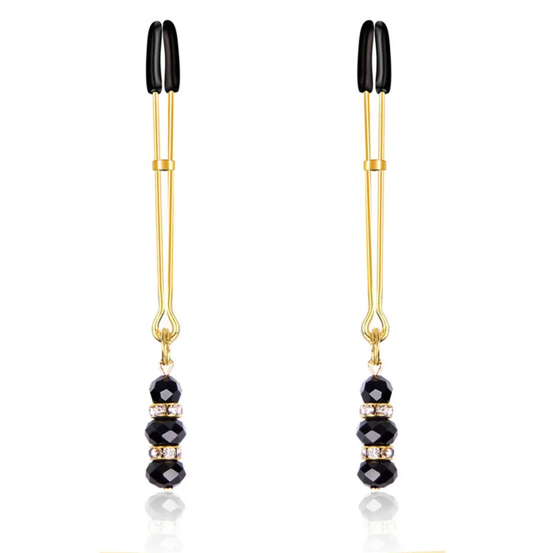 Erotic 1 Pair Golden Nipple Clamps Sexy Fetish Adjustable Clips bdsm Bondage Restraints Adult Games Sex Toys for Couples | Красота и