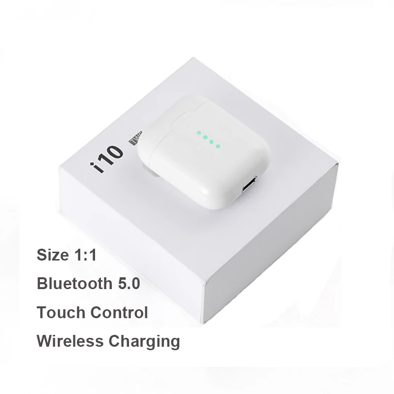 20шт I10 TWS Bluetooth наушники спортивные сенсорные невидимая гарнитура стерео Беспроводные наушники гарнитуры Pk I20 I30 I60 I80 i200 i500