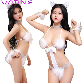 

VATINE Bunny Costumes Exotic Flirt Clothes Women's Sexy Lingerie Costumes Uniform Sexy Cosplay Ladies Exotic Lingerie Sets
