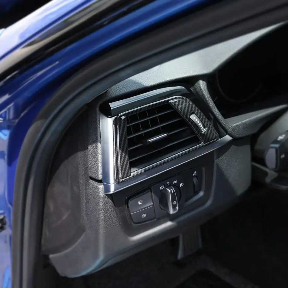 Для BMW 3 серии F30 2013- 2 шт углеродное волокно стиль автомобиля Боковая Крышка вентиляционного отверстия кондиционера отделка рамка наклейки