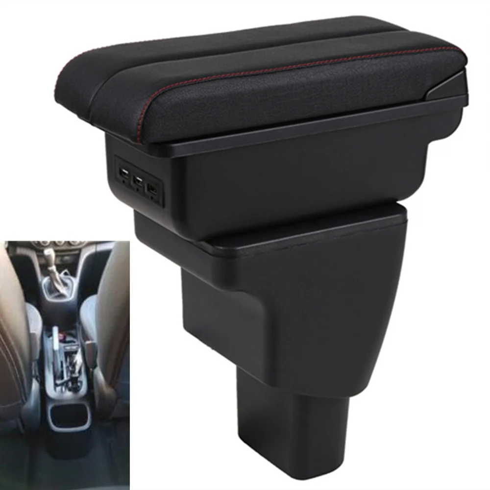 

For Hyundai I10 Hb20s armrest box central content box interior i10 Armrests Storage car-styling accessories part with USB