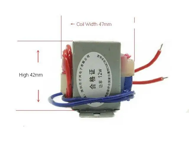 Катушка 12 Вт преобразователь звука EI48 DB-12VA 220V постоянного тока до AC6V/9 В/12 V/15 V/18 V/24 V/одноместный/двухместный низкочастотный изолированного источника transformador