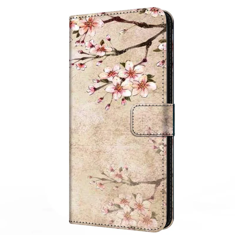 cute samsung cases Leather Flip Case For Samsung Galaxy A5 A6 A7 A8 2018 Plus Wallet Stand Book Cover Magnetic Flower Funda Capas Cute A 7 A6Plus silicone case for samsung Cases For Samsung