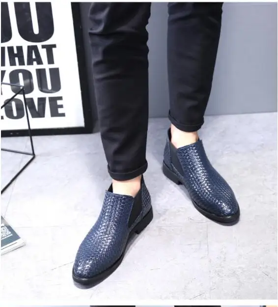 Bota masculina/модные итальянские кожаные мужские ботильоны с тесьмой; Рабочая обувь; Мужская весенне-зимняя Военная обувь; Челси