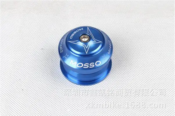 blue MTB Mountain Bike Fork Built-in Straight Wrist Group Bowl Ultra-light Bicycle Sealed Baring Headset Bowl 44mm - Цвет: blue