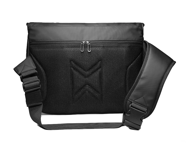 Expansion Large Capacity Messenger Bags For Men 14" Laptop Shoulder Bag Black Casual Travel Chest Sports Sling Bags Male Pack