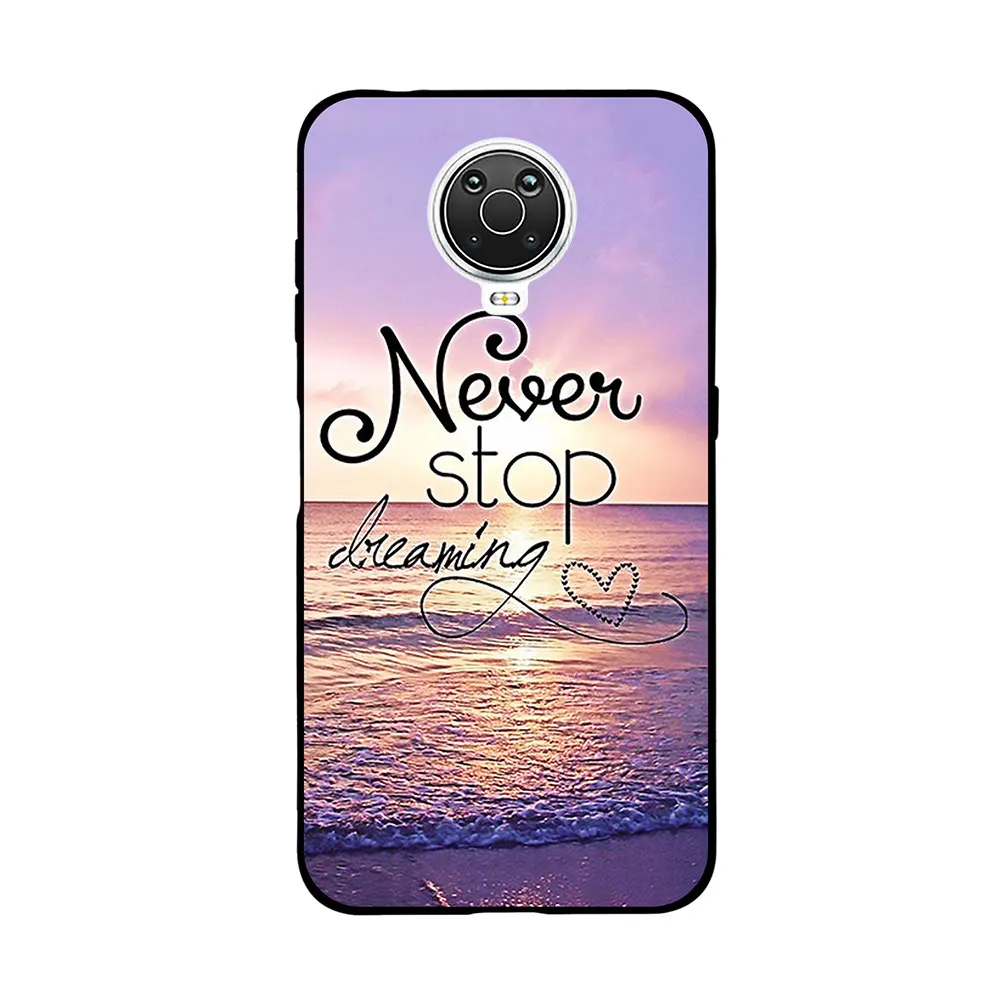 Phone Cases For Nokia 6.3 G10 G20 Case Silicone Soft TPU Protective Back Cover For Nokia G10 G20 Case Cute Flower Cat Bumper Bag waterproof phone bag Cases & Covers