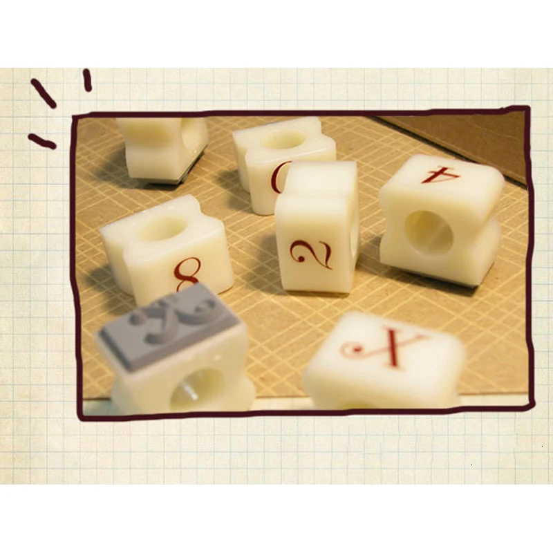 Оригинальность Diy канцелярские буквы номер печать группа Diystamp