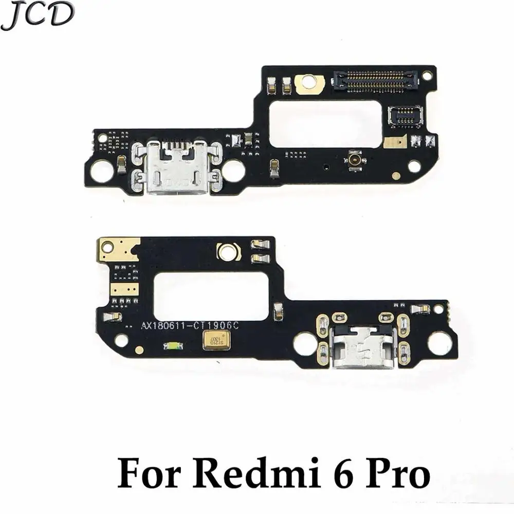 For Redmi 6 Pro JCD для Xiaomi Redmi Note 7 6 5 Pro 5A для Redmi 5 Plus 6A зарядный порт Соединительная плата Запчасти гибкий кабель с микрофоном - Цвет: For Redmi 6 Pro