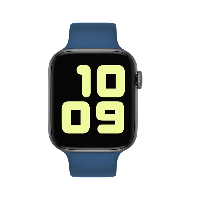 black-navy blue Умные часы IWO 8 PRO T5 со сменным ремешком, серия 4 iw8, умные часы, пульсометр, кровяное давление, спортивные часы для IOS, Android, PK, W34 - Цвет: black-navy blue