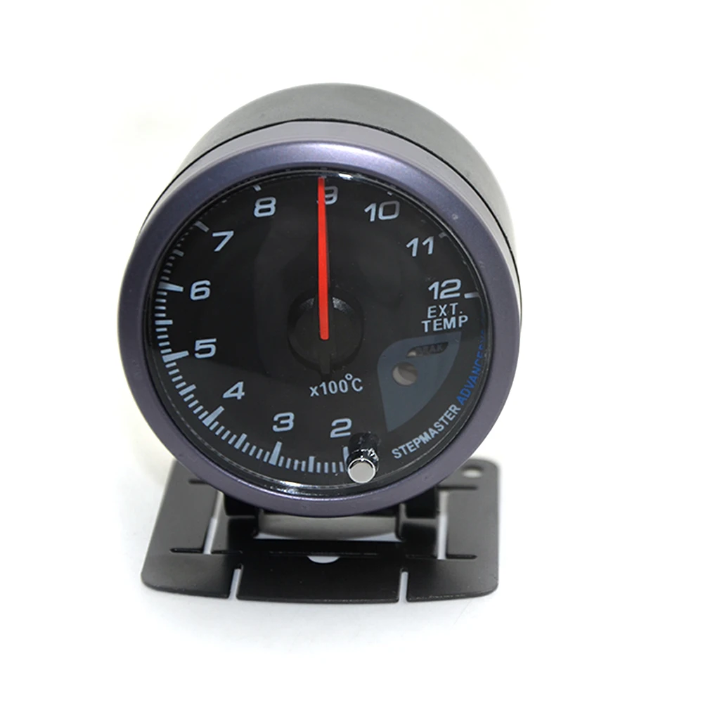 Exhaust Gas Temp DepoTuning 60 мм черный лицевой турбо усилитель/вода/Температура масла/Масляный Пресс/вольтметр/соотношение топлива воздуха/Температура выхлопных газов/Тахометр манометр двойной - Цвет: Exhaust Gas Temp