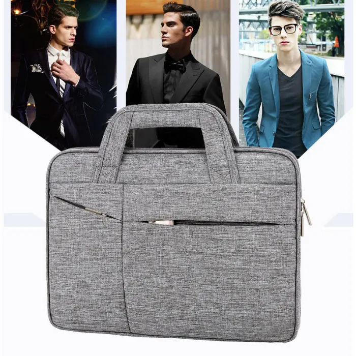 16in Men Simple Briefcase Oxford Cloth Waterproof Wear-resistant Laptop Bag-OPK