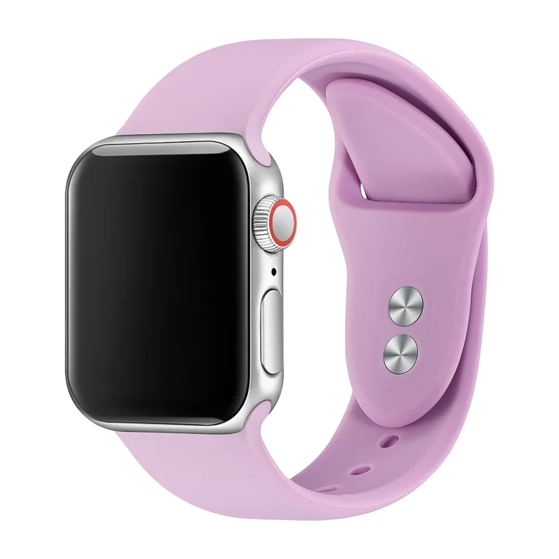 17 Ремешок для часов Apple Watch 38 мм 40 мм 42 мм 44 мм с двойной пряжкой силиконовый ремешок IWatch для Apple Watch серии 4,3, 2,1 81024 - Цвет ремешка: 17
