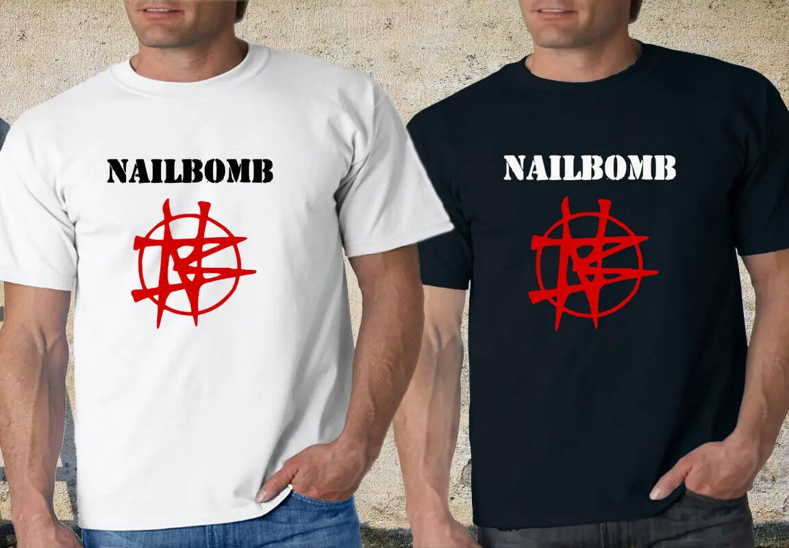 NAILBOMB POINT BLANK➔ SEPULTURA CAVALERA THRASH Мужская черная футболка XS-3XL | одежда