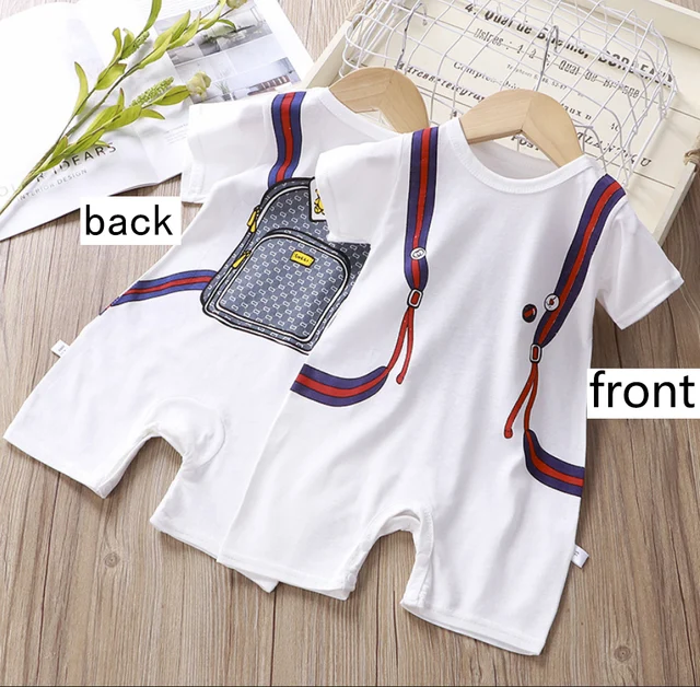 Summer Baby Rompers Boys Girls Jumpsuits Newborn Short sleeve Baby Climbing Clothes Baby Romper Infant Costumes Pajamas Khaki
