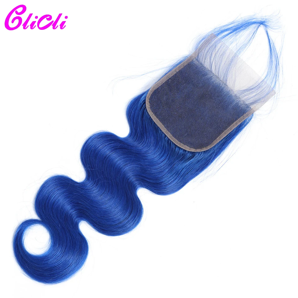 com fecho cabelo peruano azul tecer extensão