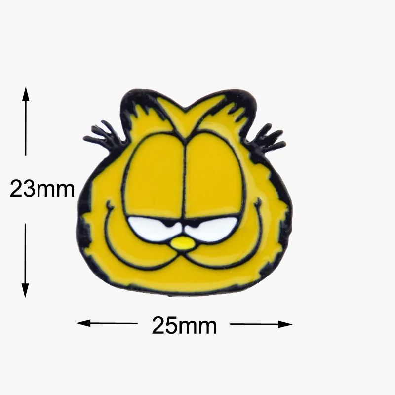 

1pc Garfield Cat Enamel Pin Cute Cartoon Cat Lapel Pin Brooch Badge Accessories For Kids
