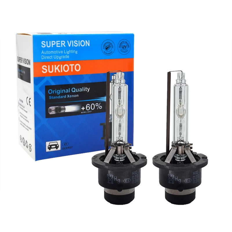 SUKIOTO 1 Set D4S Ballast Xenon HID Headlight Kit 35W D2S D4S 5500K Car Headlamp Bulb OEM Reactor 85967-45010 With Relay Cable (2)