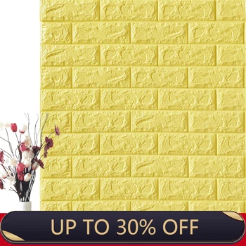 

3D Self-Adhesive Wall Sticker Marble Wallpaper Imitation Brick DIY Home Decoration Wallpaper Kidroom Kitchen Bedroom