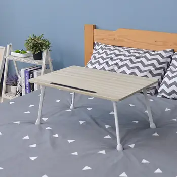 

2020 Foldable Wooden Computer Desk Folding Laptop Stand Holder Portable Study Table Desk for Bed Sofa Tea Serving Table Stand