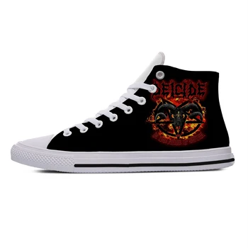 

Deicide Heavy Metal Band Icon Mens Womens Designer Leisure Sneakers Men Casual Canvas Shoes Off White