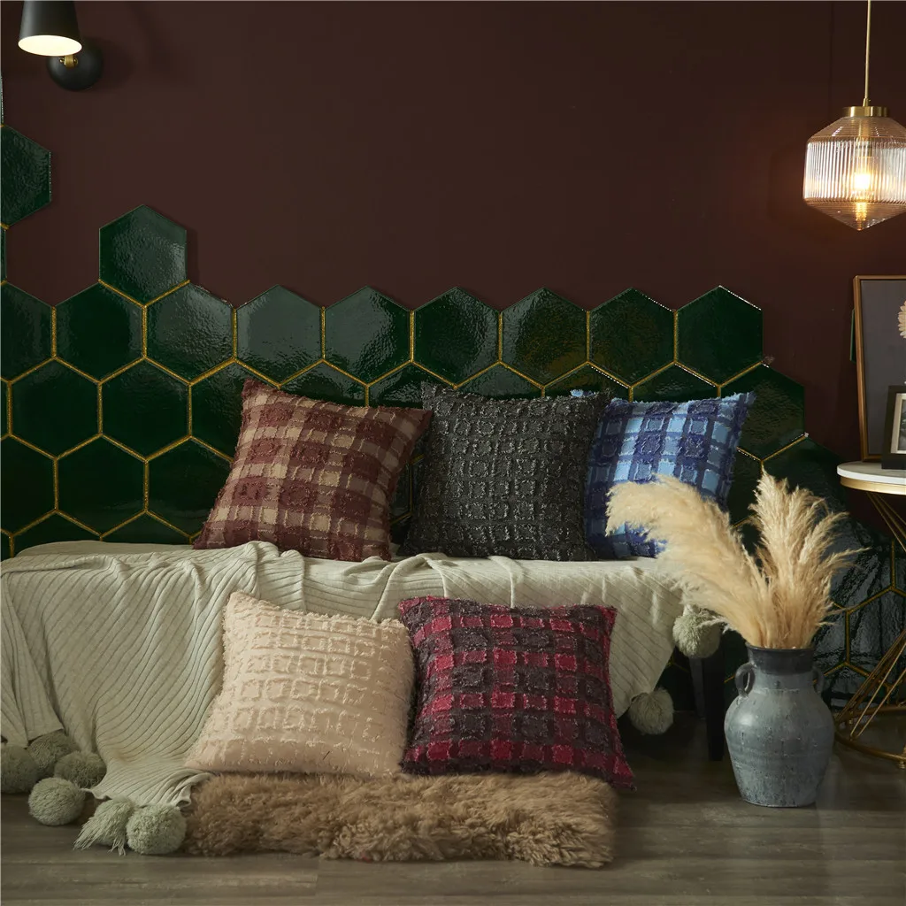 Квадратная двухсторонняя наволочка домашняя гостиная искусственные наволочки