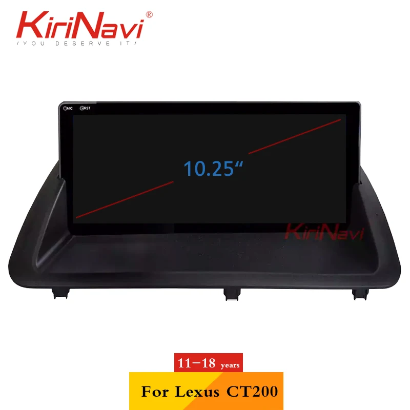 KiriNavi 10 25 &quotAndroid 9 0 автомобильное радио Automotivo для Lexus CT200 Авто GPS навигационная