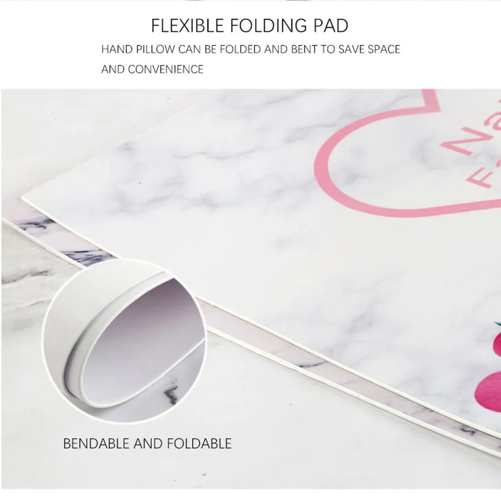Nail Set Hand Pillow Wrist Pillow Sponge Leather Folding Hand Pillow Pad Nail Equipment Soft material function professional nail