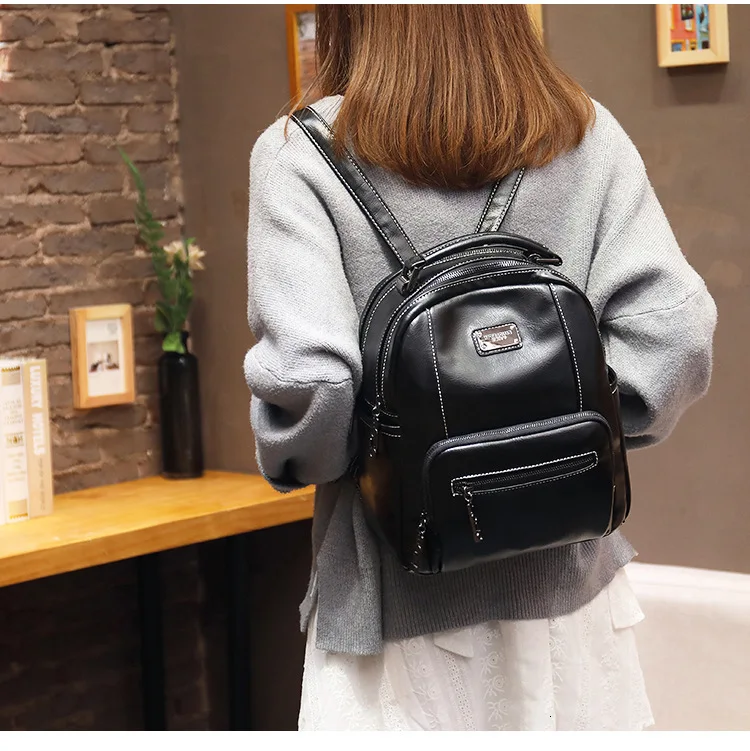 Винтажный Модный женский рюкзак из лакированной кожи для путешествий, женские школьные сумки для подростков, Rugzak Sac A Dos Polo