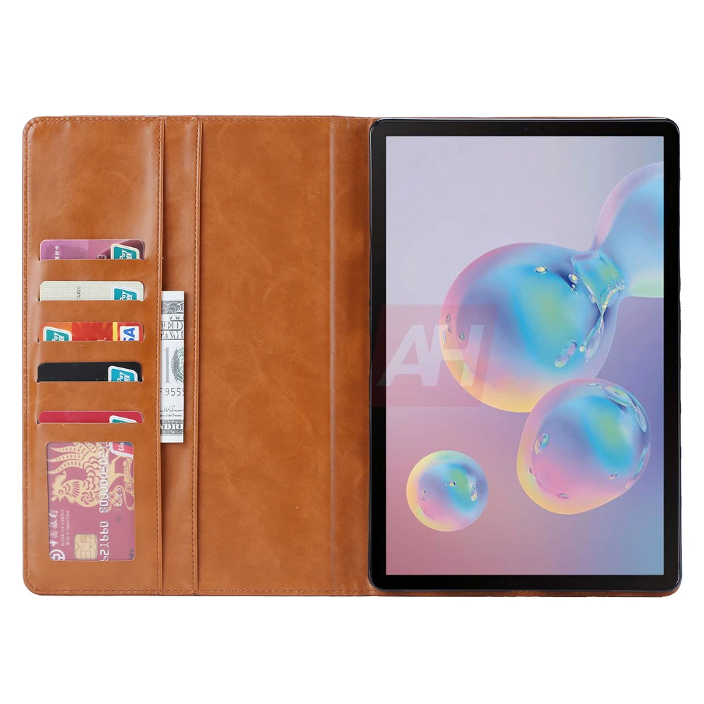 Для samsung Galaxy Tab S6, 10,5 дюймов, SM-T860, T865, T867, чехол из искусственной кожи для планшета, откидной Чехол-кошелек с отделением для карт, чехол для планшета
