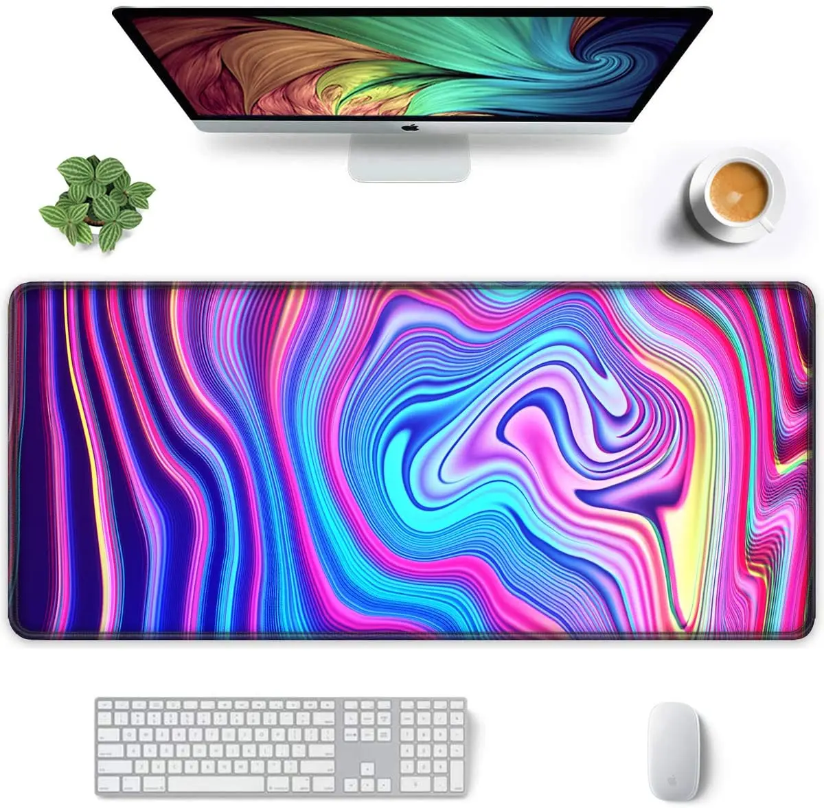 

Large Mouse Pad, Desktop Extended Gaming Mouse Pad, Waterproof Desk Pad, Office and Home Non-slip Laptop Keyboard and Mouse Pad