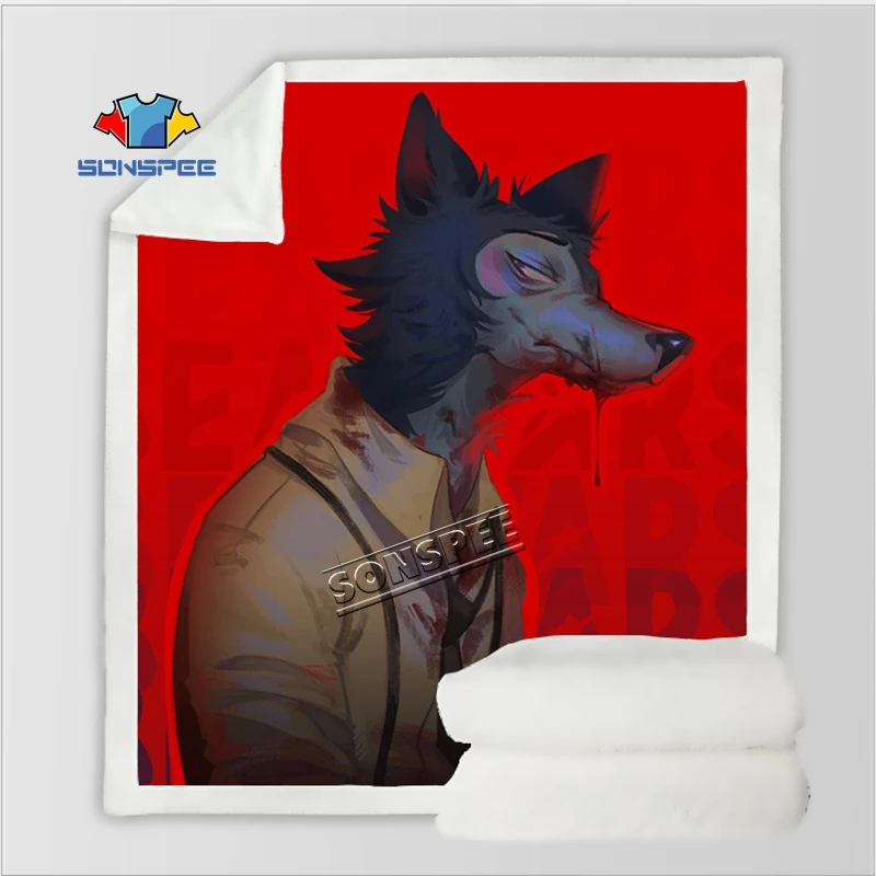 Диван, постельные принадлежности, хит, аниме, BEASTARS, Узорчатое, для офиса, Harajuku, для взрослых и детей, мягкое шерстяное одеяло, покрывало, одеяло для путешествий, одеяло для автомобиля - Цвет: 9