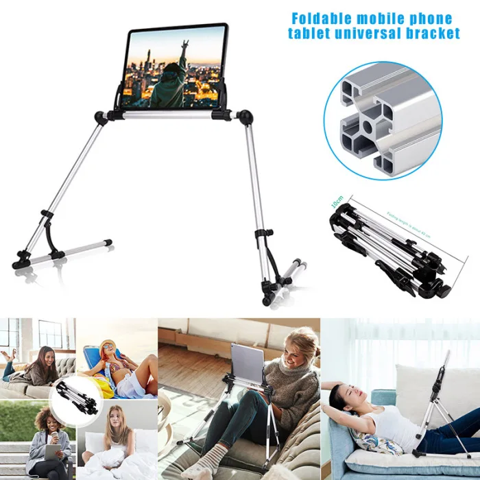 Adjustable and Foldable Tablet Stand Suitable For Bed Sofa Table Bedroom, Kitchen, Floor