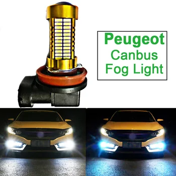 

1pcs Car LED Lights Canbus Auto Bulb Lamp H8 H11 9006 HB4 H16 For Peugeot 307 206 301 207 2008 508 3008 308 408 407 608 4008