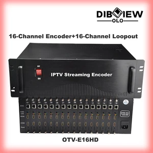 OTV-E16HD 16 в 1 HDMI с Loopout H.265 HEVC H264 IP карты Код потокового видео энкодер для IPTV отеля проекта