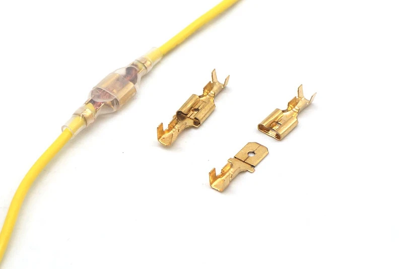 200 шт./100 шт. мужские/женские зажимы для проводов электрические клеммы изоляционная втулка провода обмотка разъем для 22-16 AWG 0.5mm2-1.5mm2
